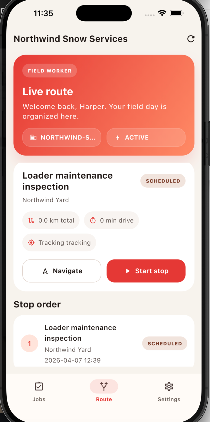Tadester operator team visual